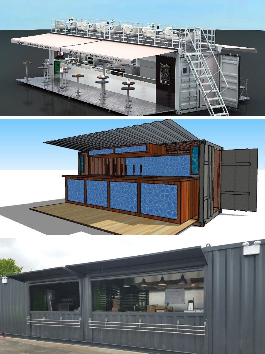 New 3D container bar show